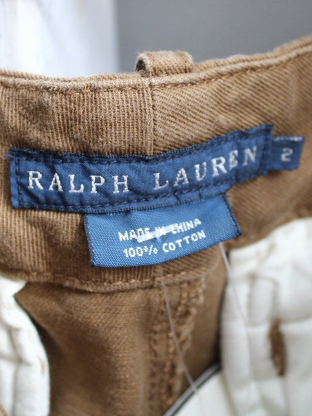 Ralph Lauren Women Blue Label Low-Rise Straight Leg Brown Trouser Pants sz 2 NWT - Picture 4 of 9
